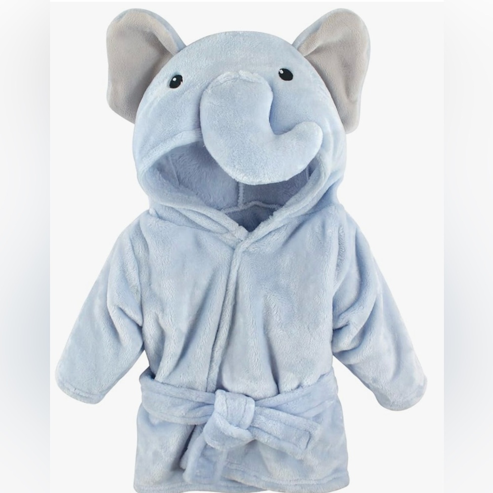 Elephant plush baby bathrobe